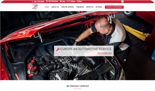 European Automotive Service website